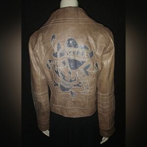"G Collection" Vintage Leather Motorcycle Jacket